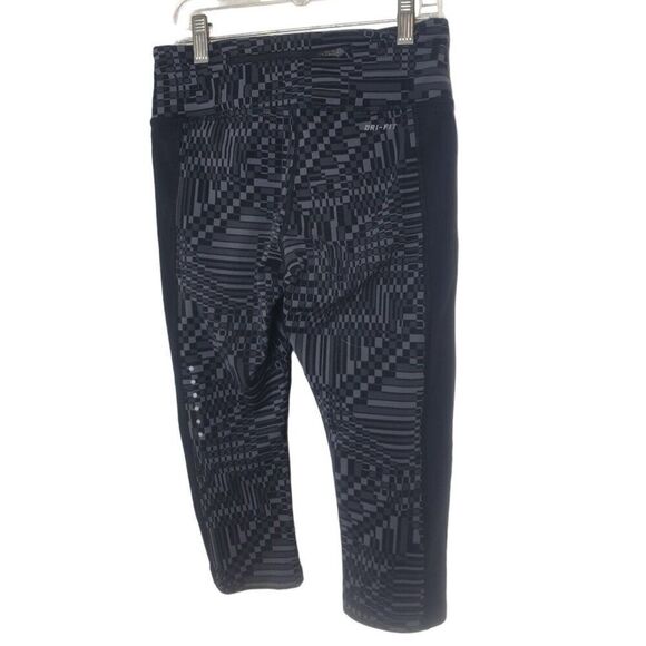 Nike Power Epic Lux Flash Cropped Leggings Dri-Fit Patterned Womens Capri XS - Picture 3 of 5